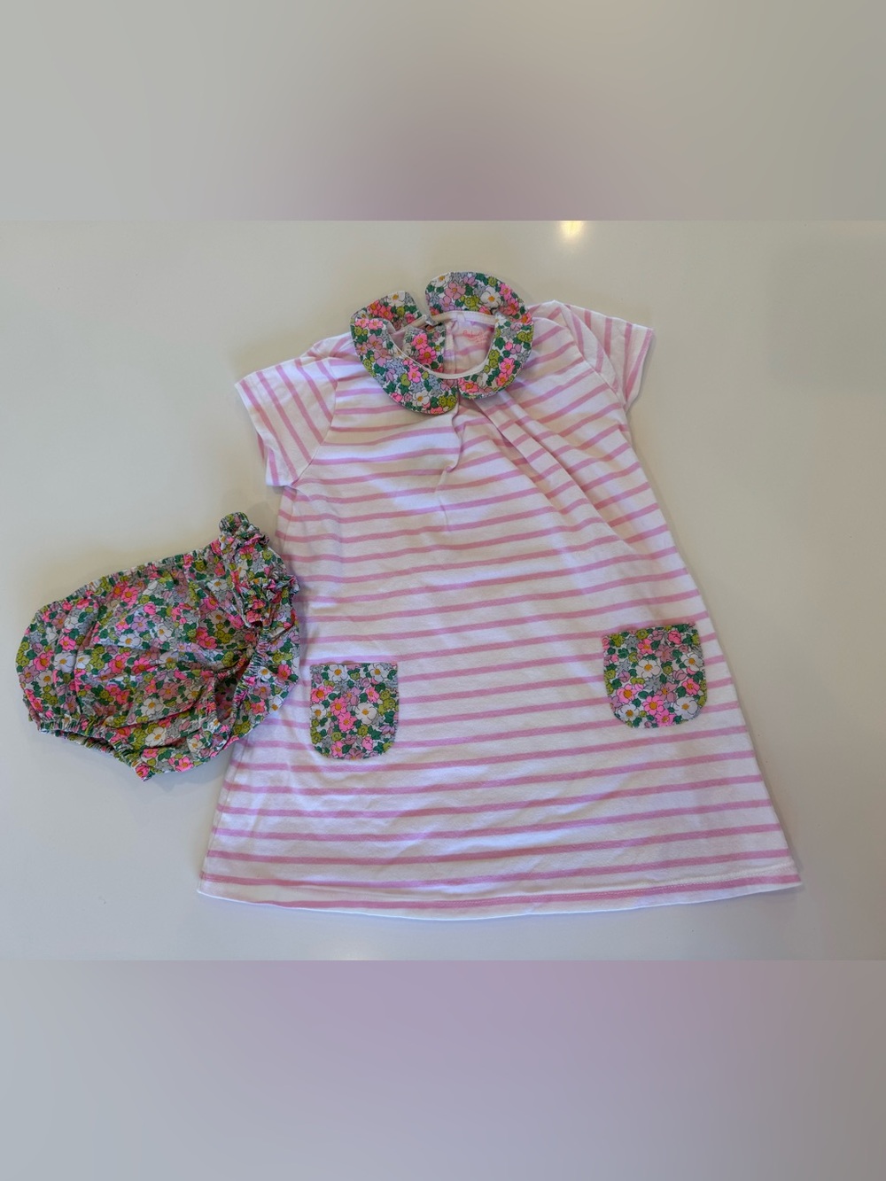 18-24m Mini Boden baby girl dress and bloomer